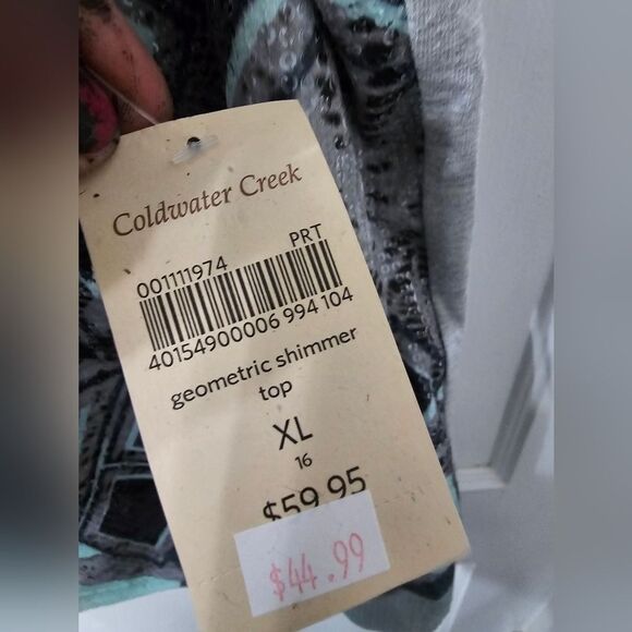 NWT Cold Water Creek Sequin Knit Tank Size XL/16 - Picture 5 of 6